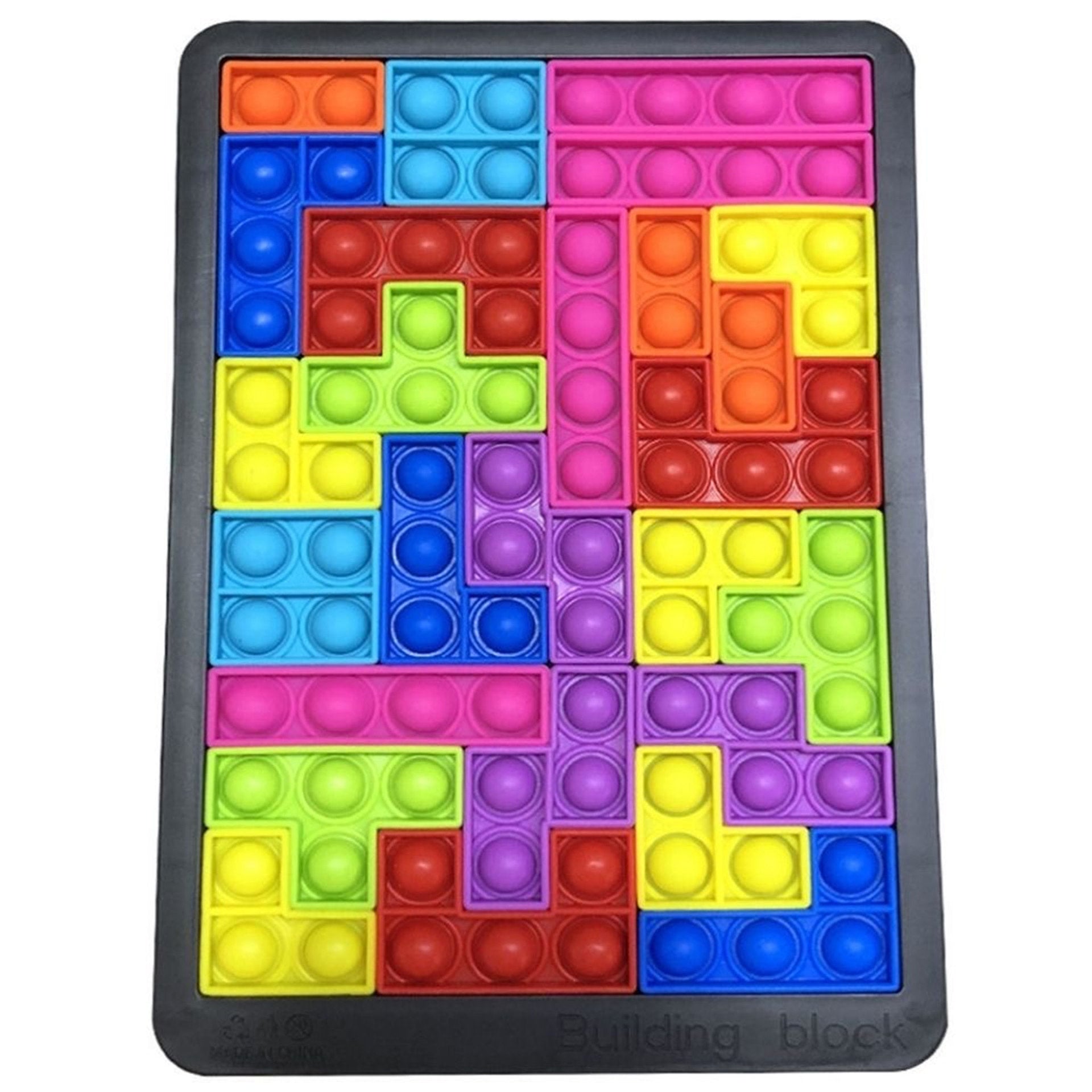 Farbenfrohes Tetris Kinderspiel