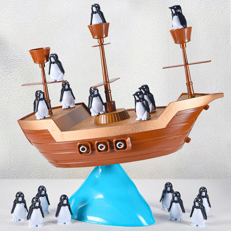 Pinguin Piraten Schiff Gleichgewichtsspiel