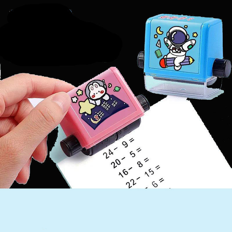 Mathematischer Stempel Roller zum Rechnen Lernen