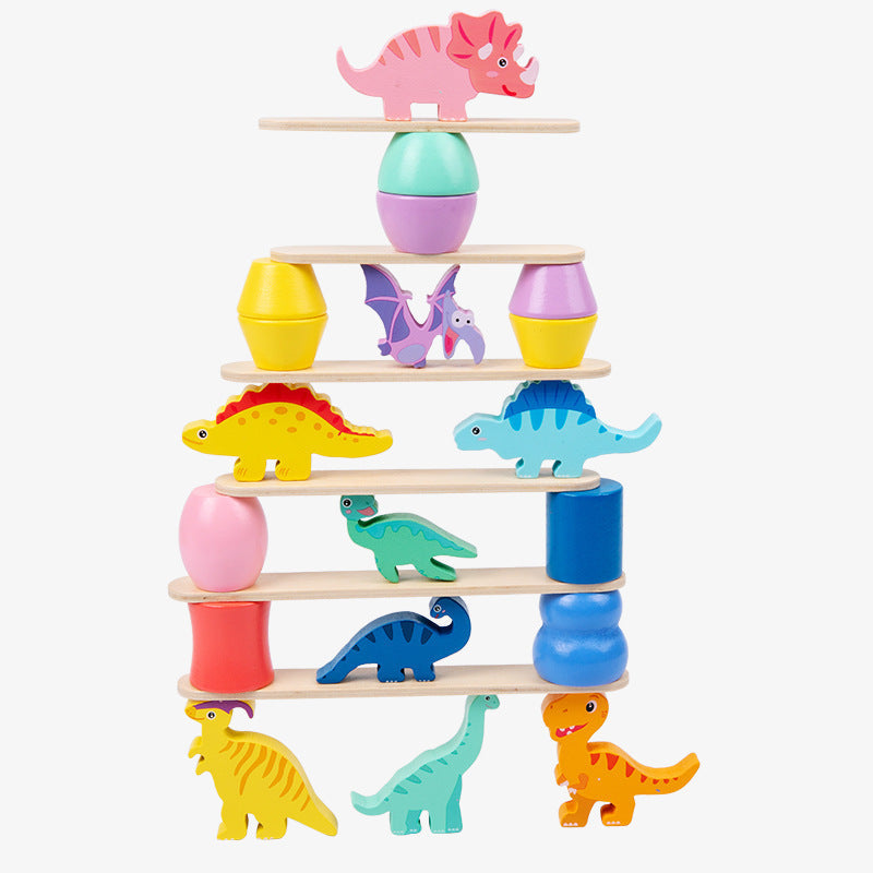 Montessori Dinosaurier Stapelspiel