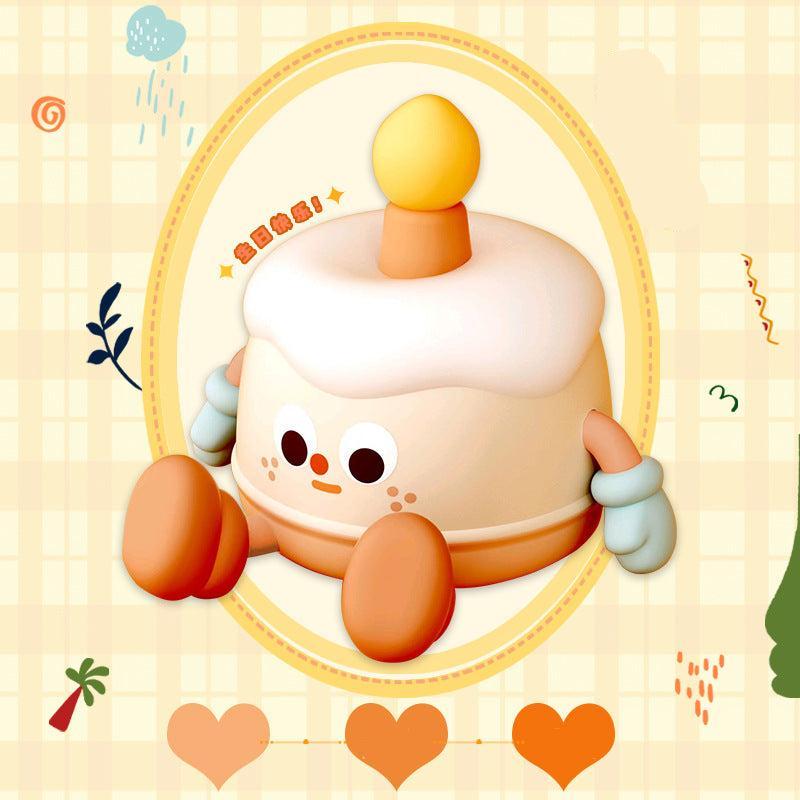 Niedliches Geburtstagskuchen Nachtlicht