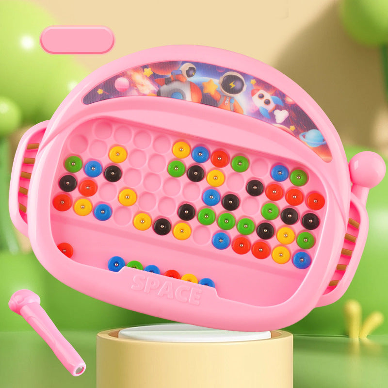 Magnetisches Stift und Perlen Zeichenbrett - Perfekt für Unterwegs!