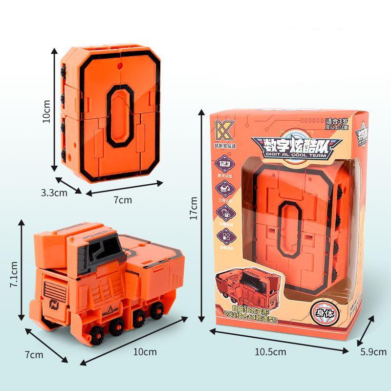 Faltbare Zahlen Fahrzeuge Kinder Spielzeug