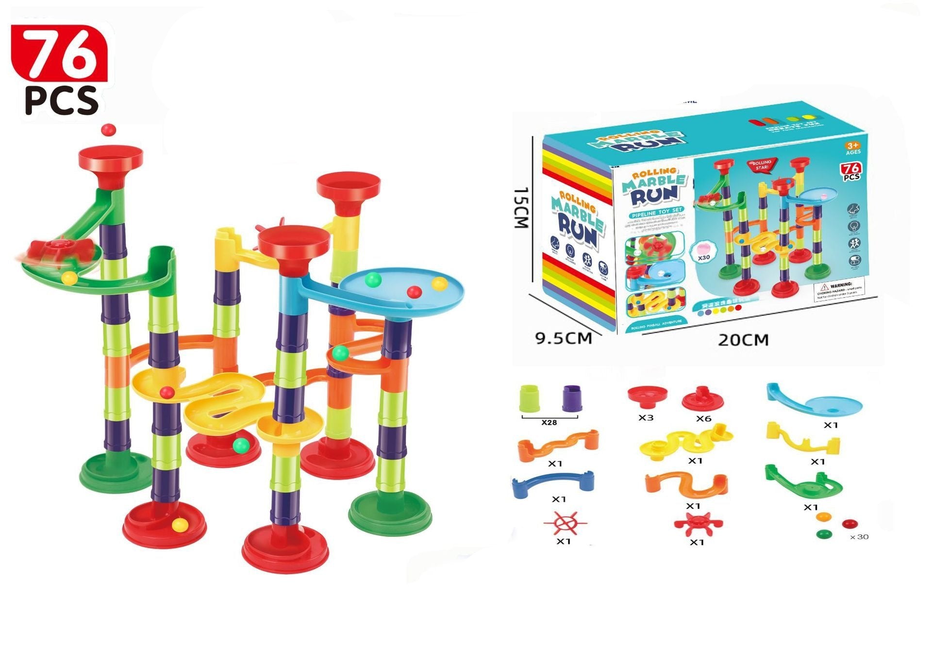 Murmelbahn Baustein Spaß