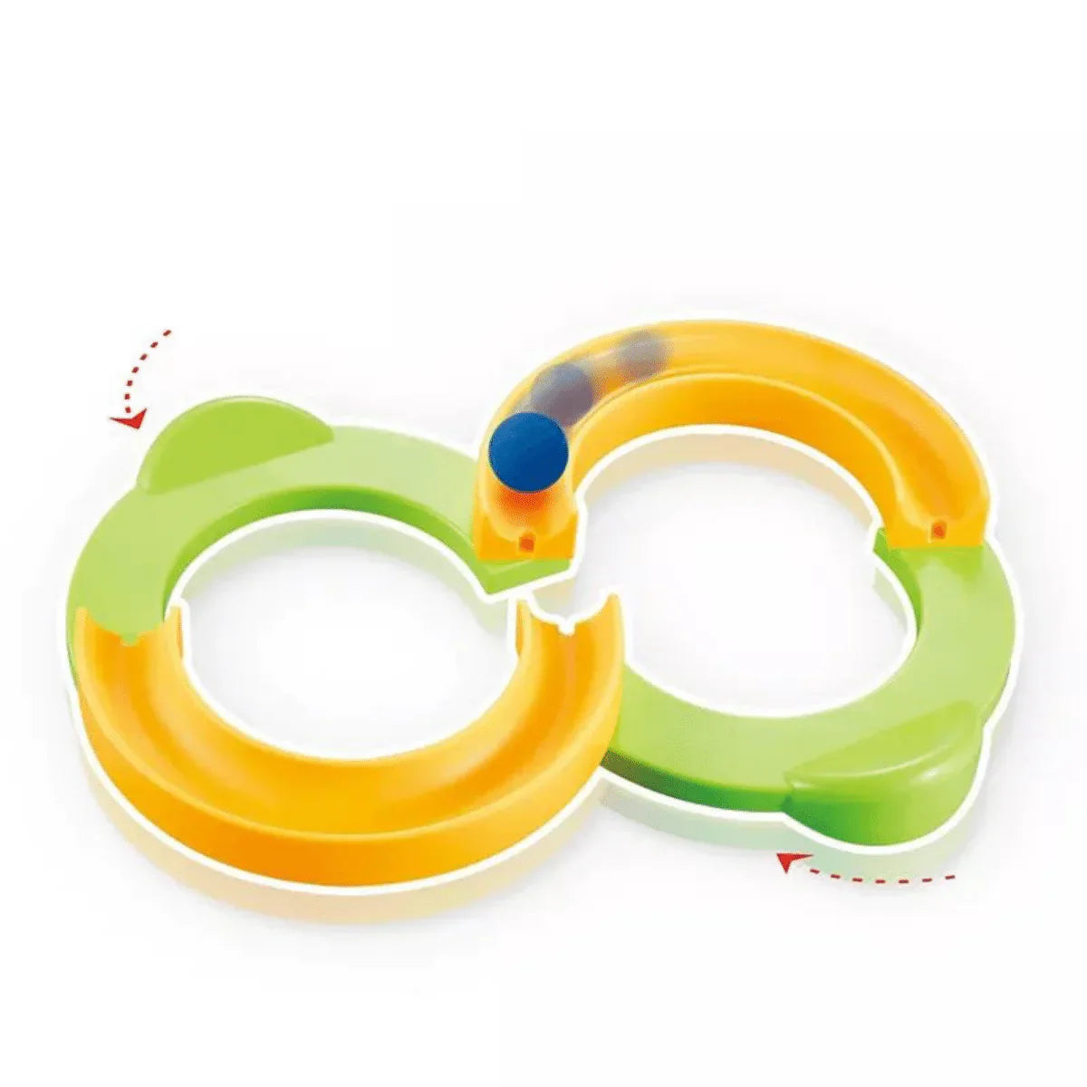 Interaktives Balance- und Geschicklichkeitsspiel mit Kugelbahn