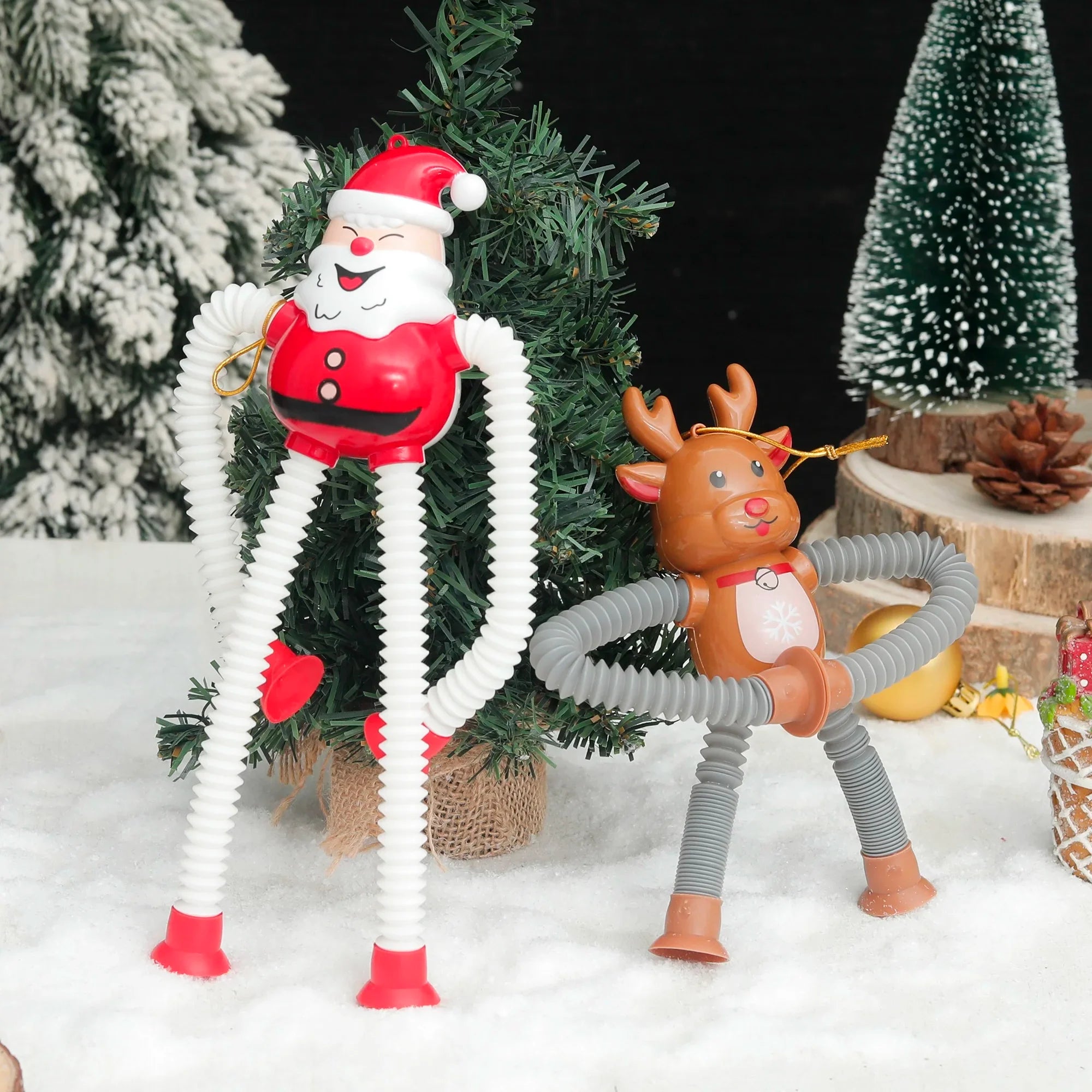 Weihnachtliche Sensorische Saugnapf Baby Spielzeug Figuren