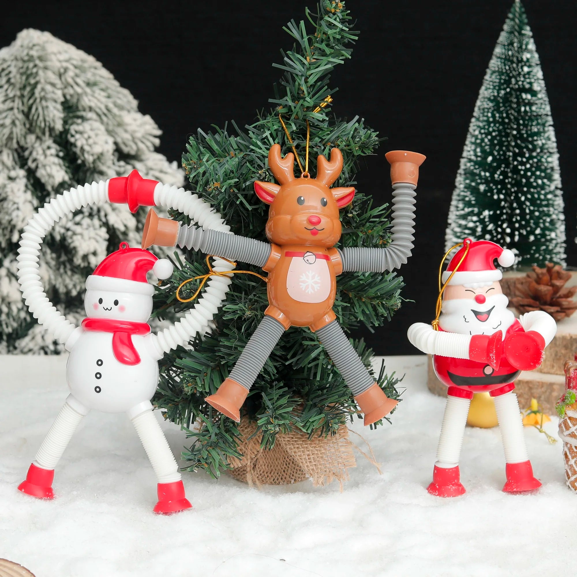 Weihnachtliche Sensorische Saugnapf Baby Spielzeug Figuren