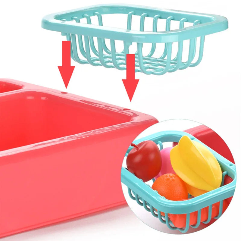 Geschirrspülbecken Spielzeug mit laufendem Wasser