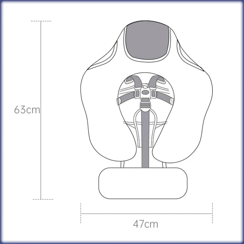 Baby Schwimmring mit Dach – Schwimmhilfe mit Sicherheitsgurt & UV-Schutz
