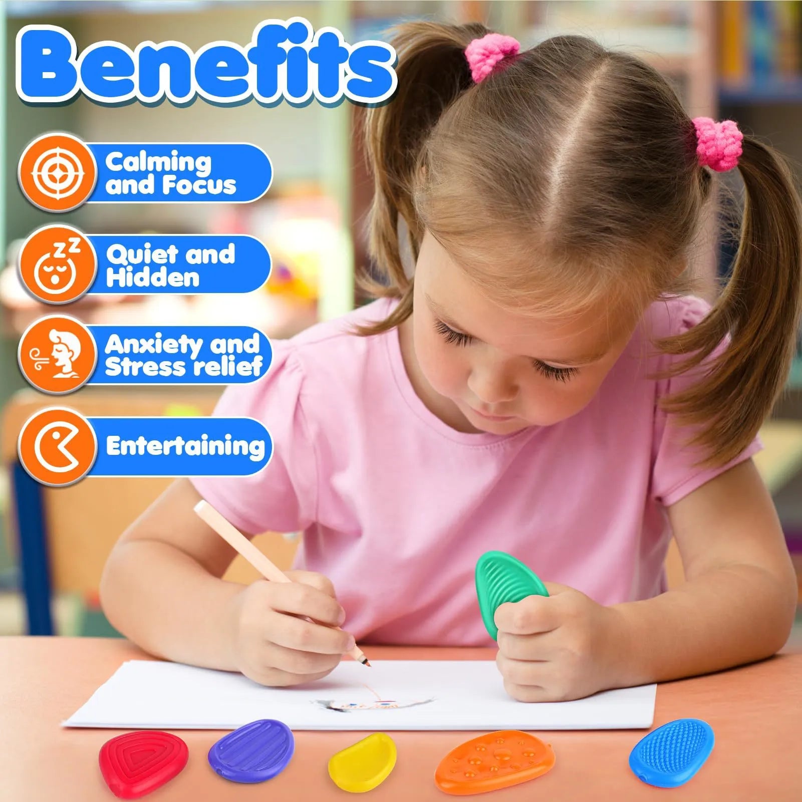 Sensorische Sorgensteine zur Stressbewältigung und Beruhigung