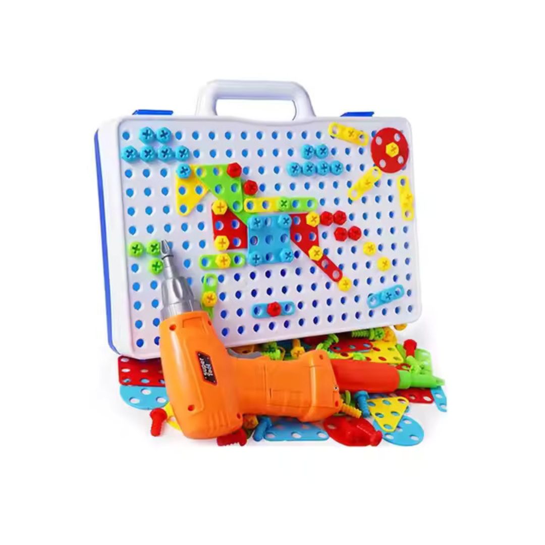 Bausteinschrauben Werkzeugkasten für Kinder