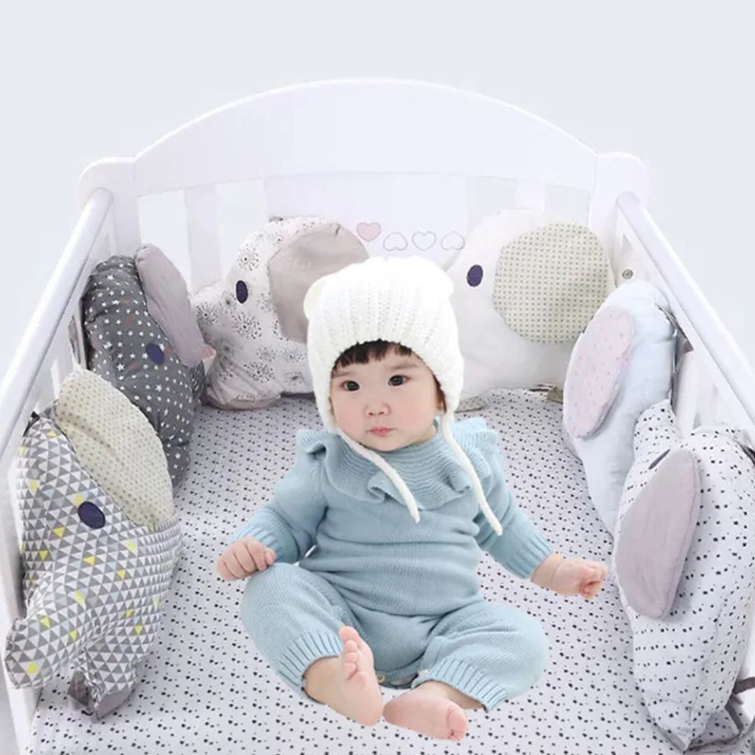 Baby Bettumrandung – Weiche Kinderbett Kissen für Babys