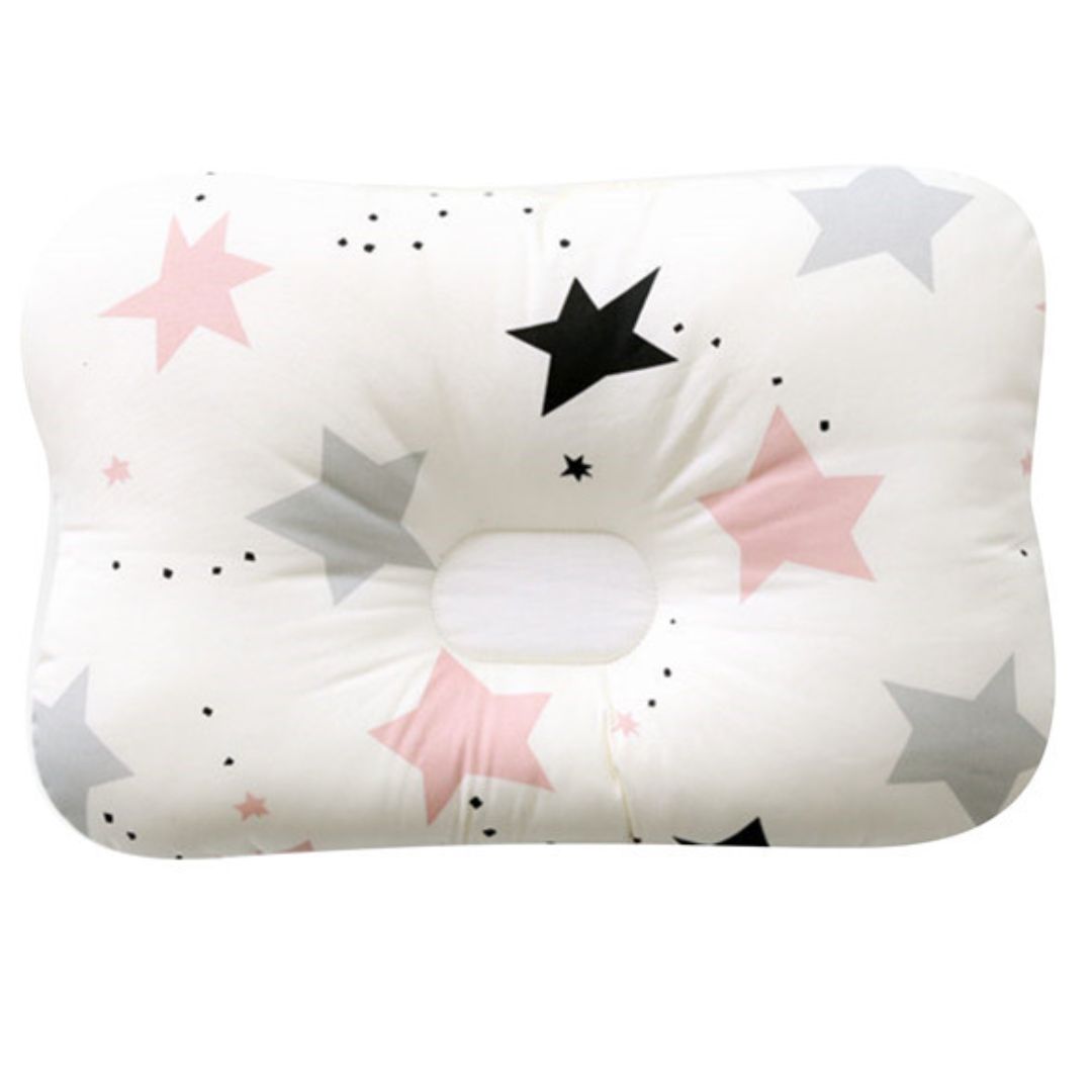 Baby Kissen mit Kopfstütze – Flaches Kopfkissen gegen Kopfverformung