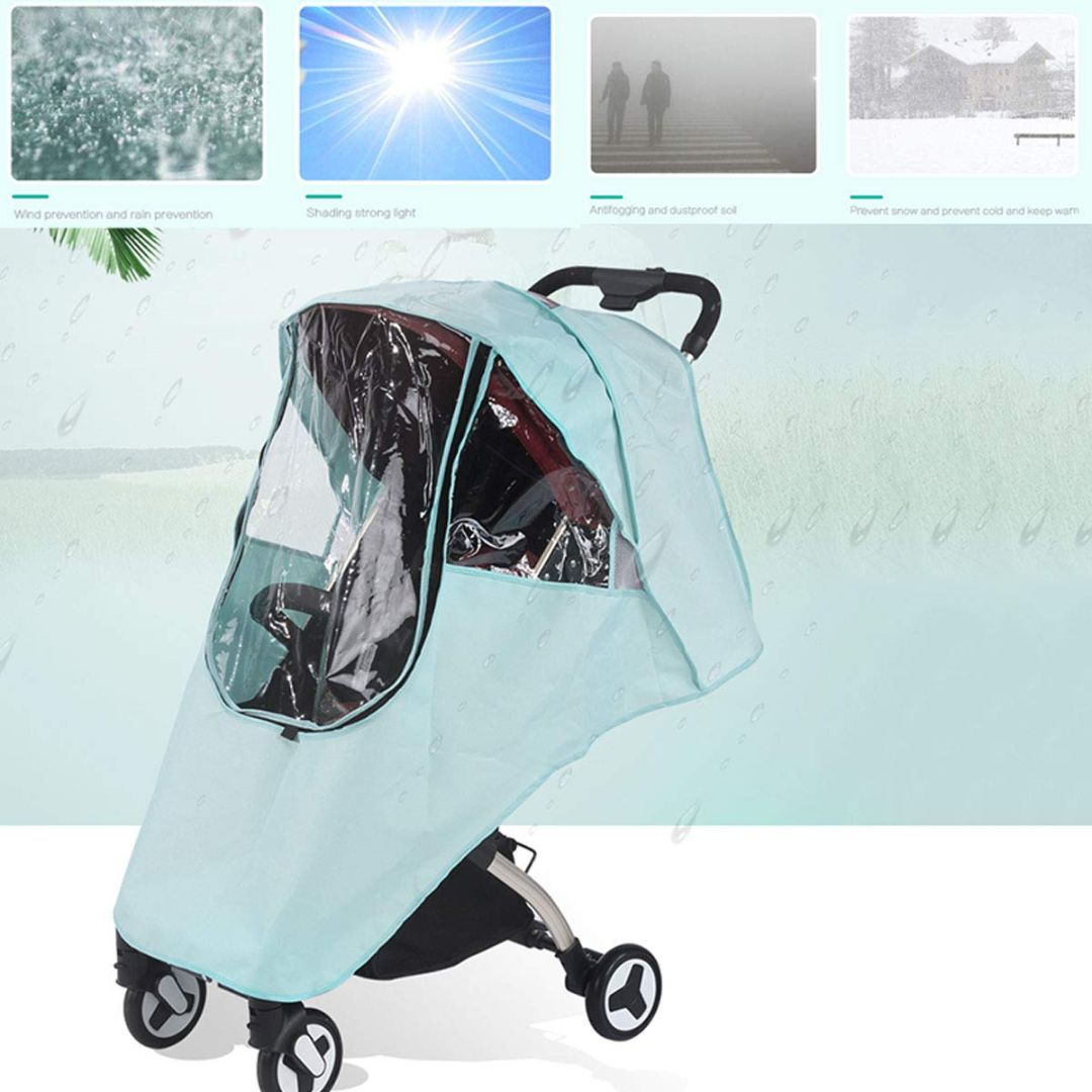 Kinderwagen Regenschutz – Wasserdichte Abdeckung für Kinderwagen