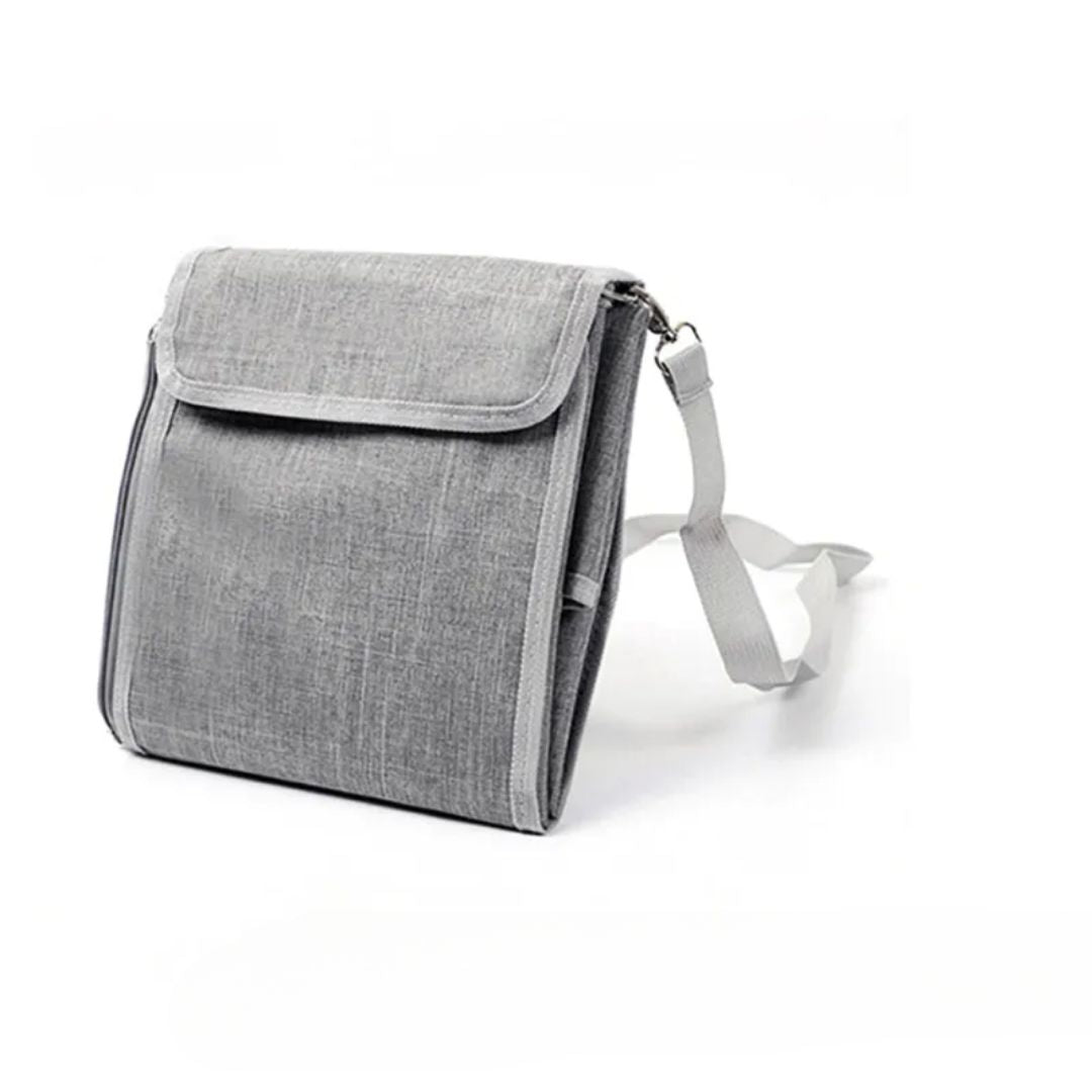 Faltbare Wickelunterlage für unterwegs – Tragbare Windelauflage mit Fächern