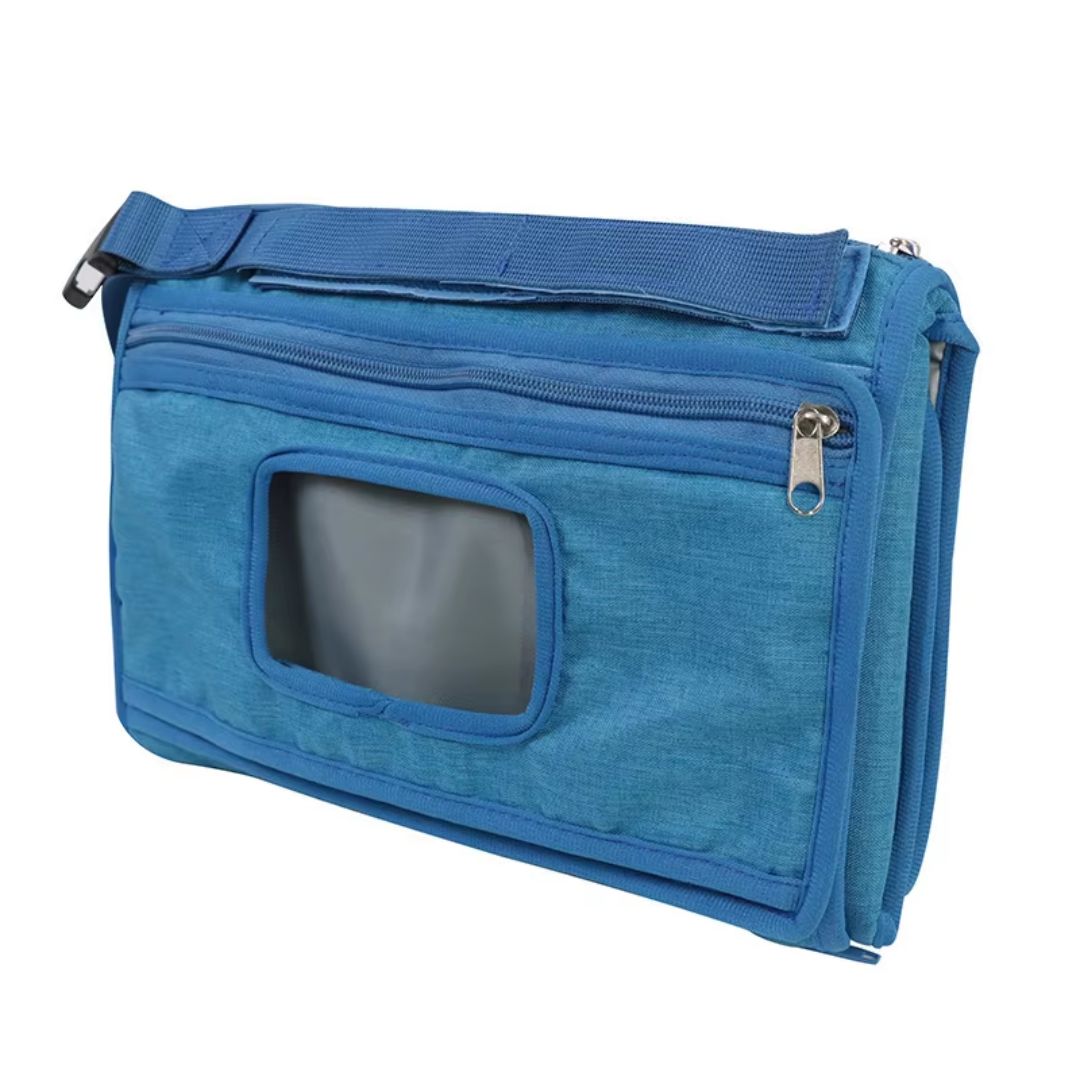 Wickelunterlage für Unterwegs – Faltbare Baby Wickelmatte mit Taschen