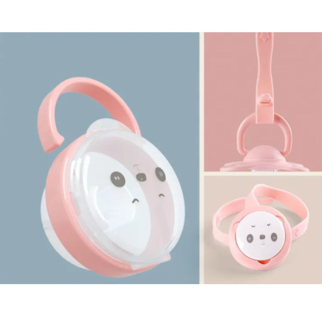 Baby Schnuller mit Schutzkappe – Beruhigungssauger im Süßen Bären-Design