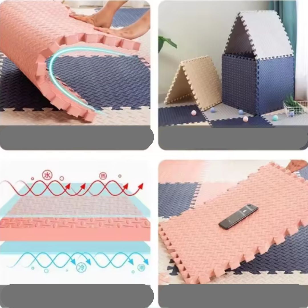 Spielmatte aus Schaumstoff – Rutschfeste Puzzlematte für Babys & Kinderzimmer