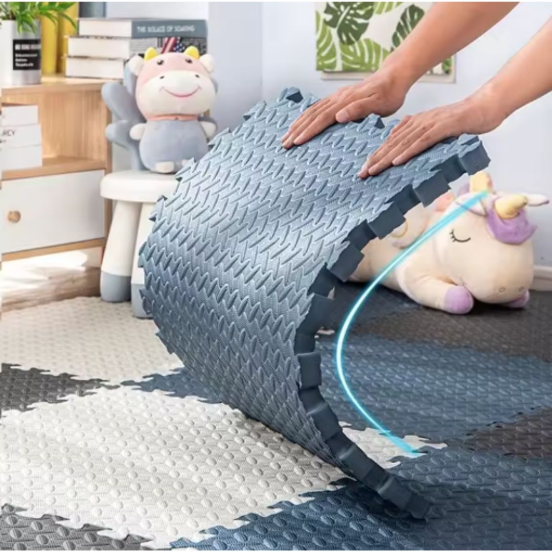 Spielmatte aus Schaumstoff – Rutschfeste Puzzlematte für Babys & Kinderzimmer