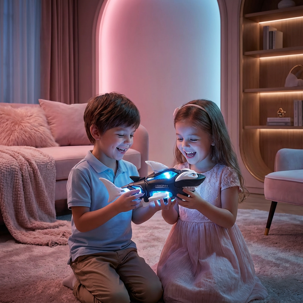 Leuchtender Musik Hai Kinderspielzeug