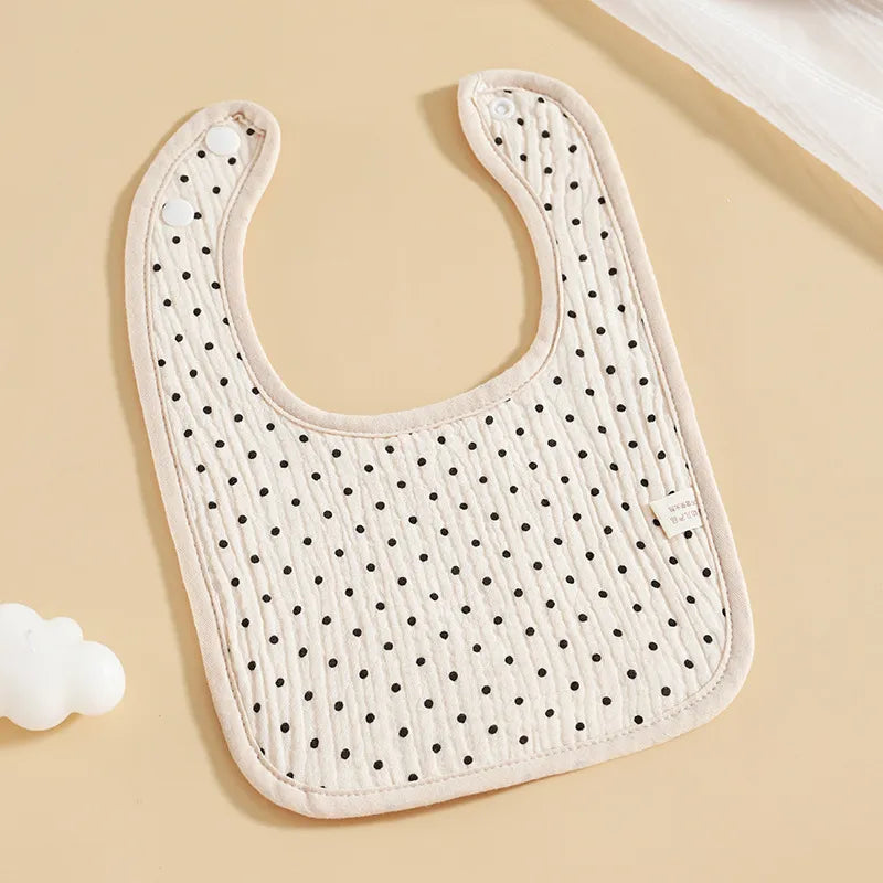 Baby Lätzchen aus Musselin – Weiche Spucktücher mit Druckknopf