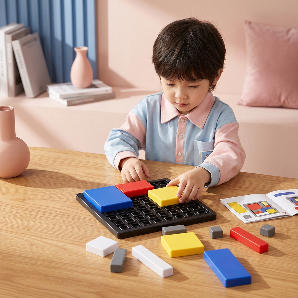 Kreatives geometrisches Block-Puzzlespiel