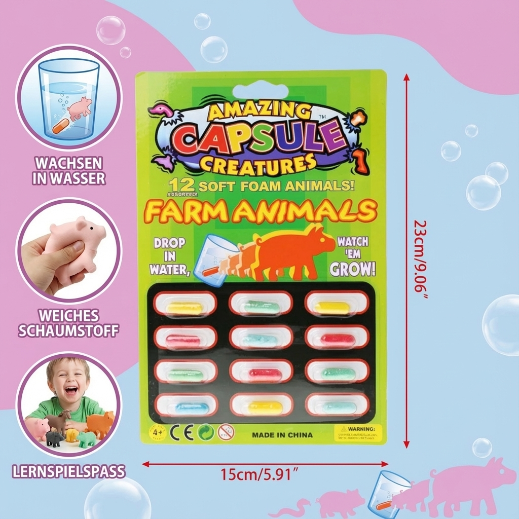 Magische Wasser Tier Wachstumskapseln