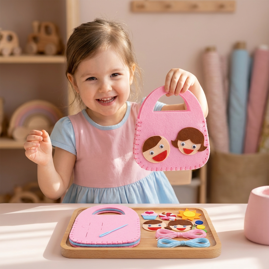 Sichere Filz Täschen Set Zum Selber Nähen