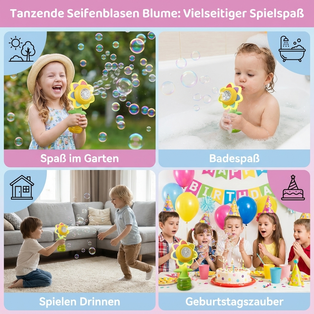 Tanzende Seifenblasen Blume