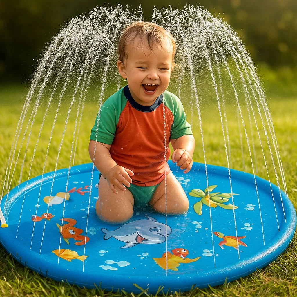 Kinder Pool mit Wasserfontänen