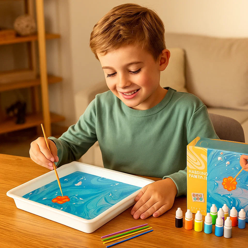 Kreatives Marmor Wasserfarben Spiel Set