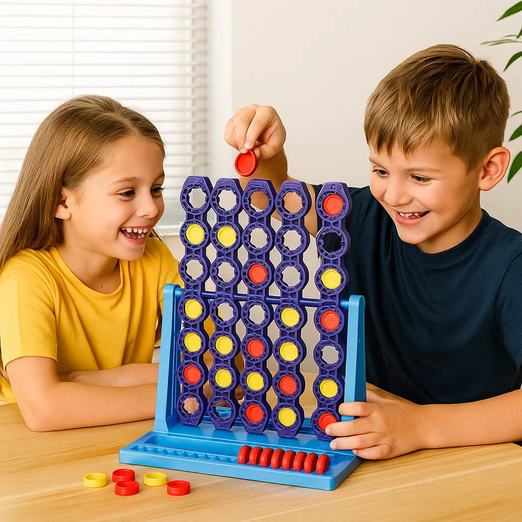 Rotierendes Vier Gewinnt Spiel - Spaß für Jung und Alt