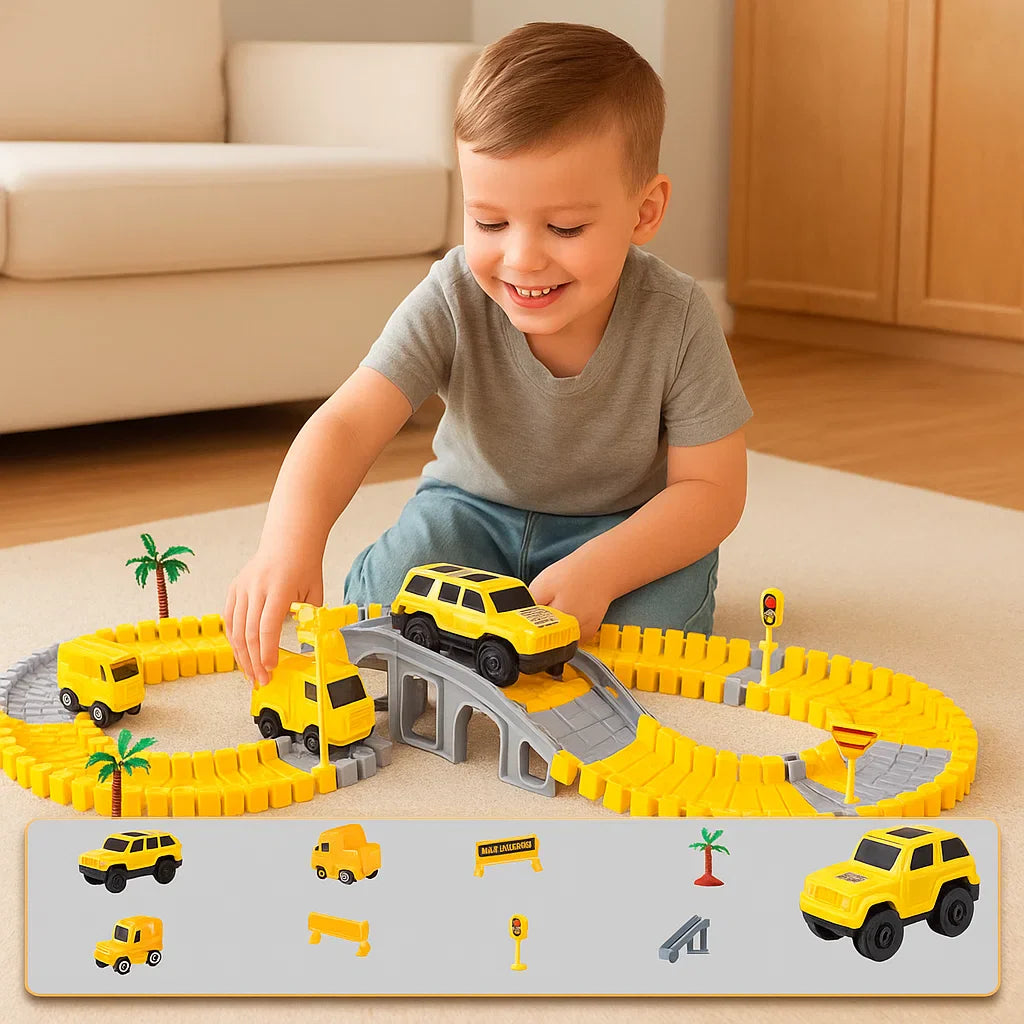 Abenteuer Rennstrecke mit Spur Autos