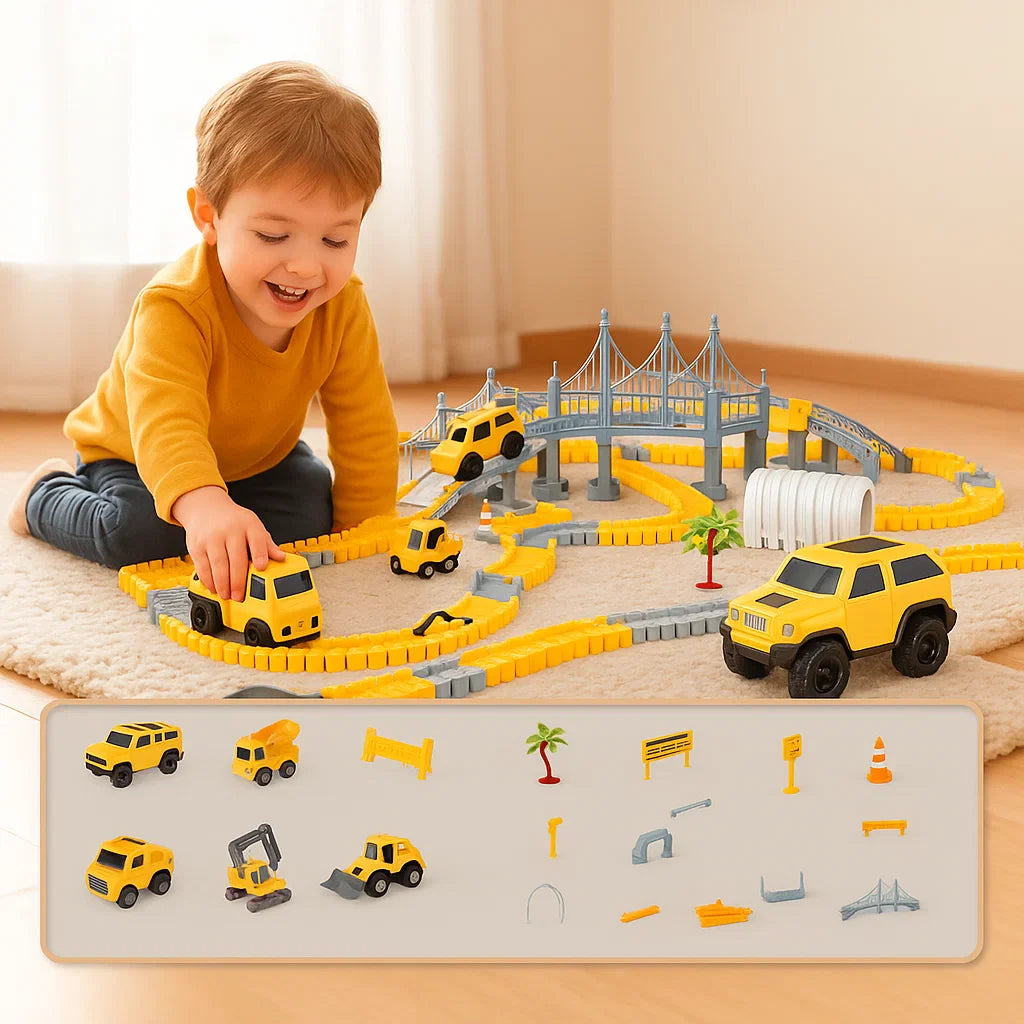 Abenteuer Rennstrecke mit Spur Autos