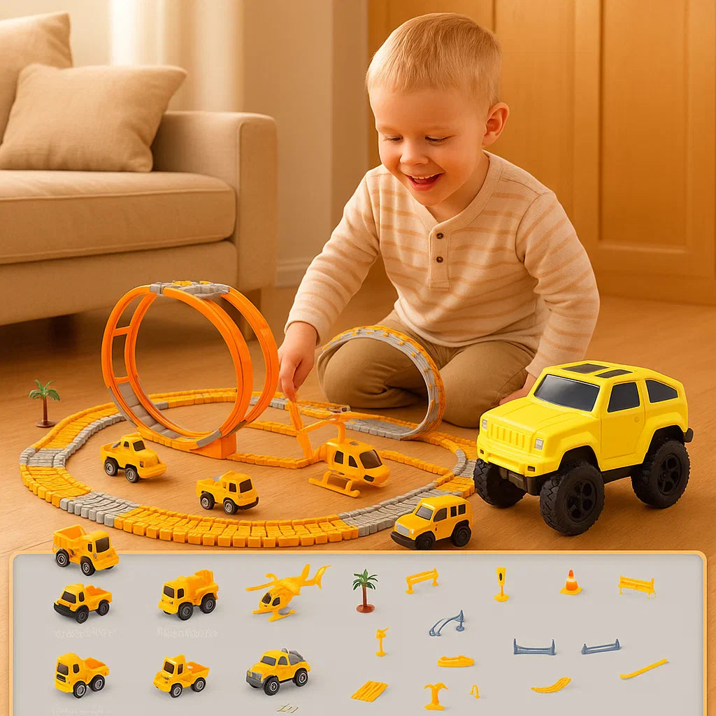 Abenteuer Rennstrecke mit Spur Autos