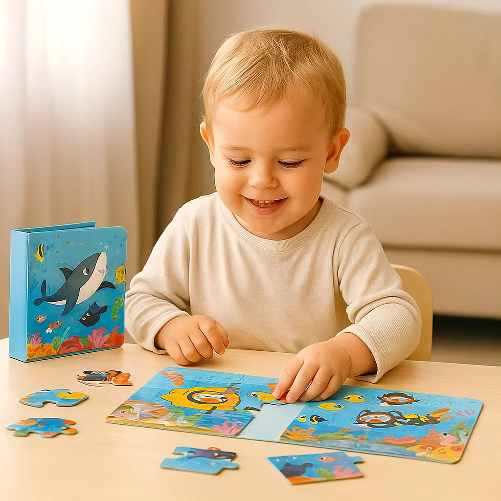 Magnetisches Montessori Puzzle Buch