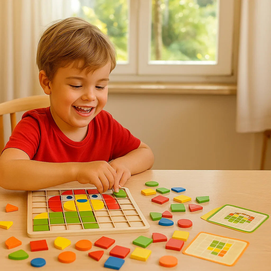 Montessori Mosaik Puzzle Farben und Formen Spiel