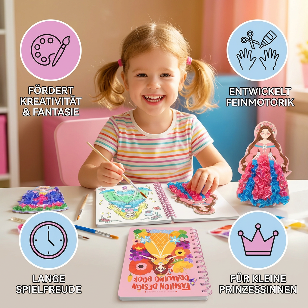 Prinzessinnen Mal und Bastelbuch