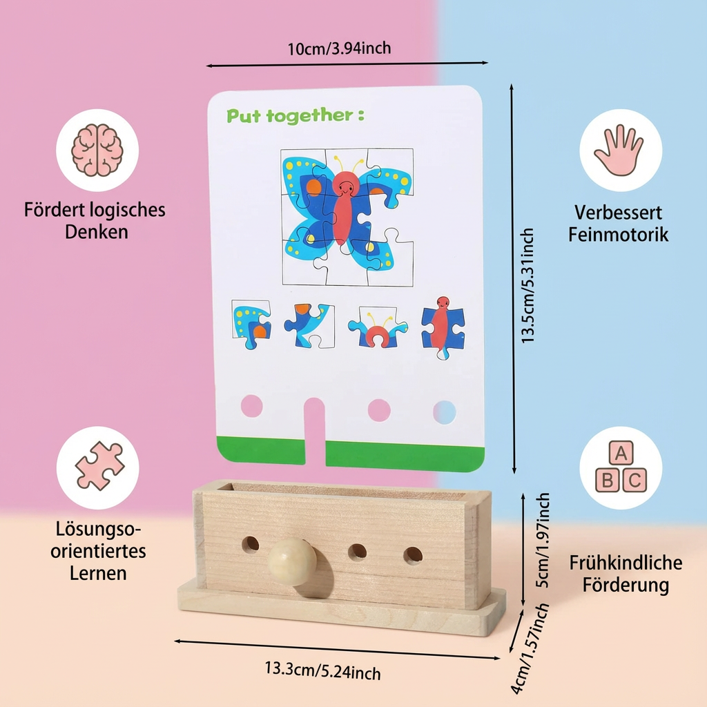 Holz Logik Entschlüsselungs Lernspiel für Kinder - Frühe Fähigkeiten Fördern