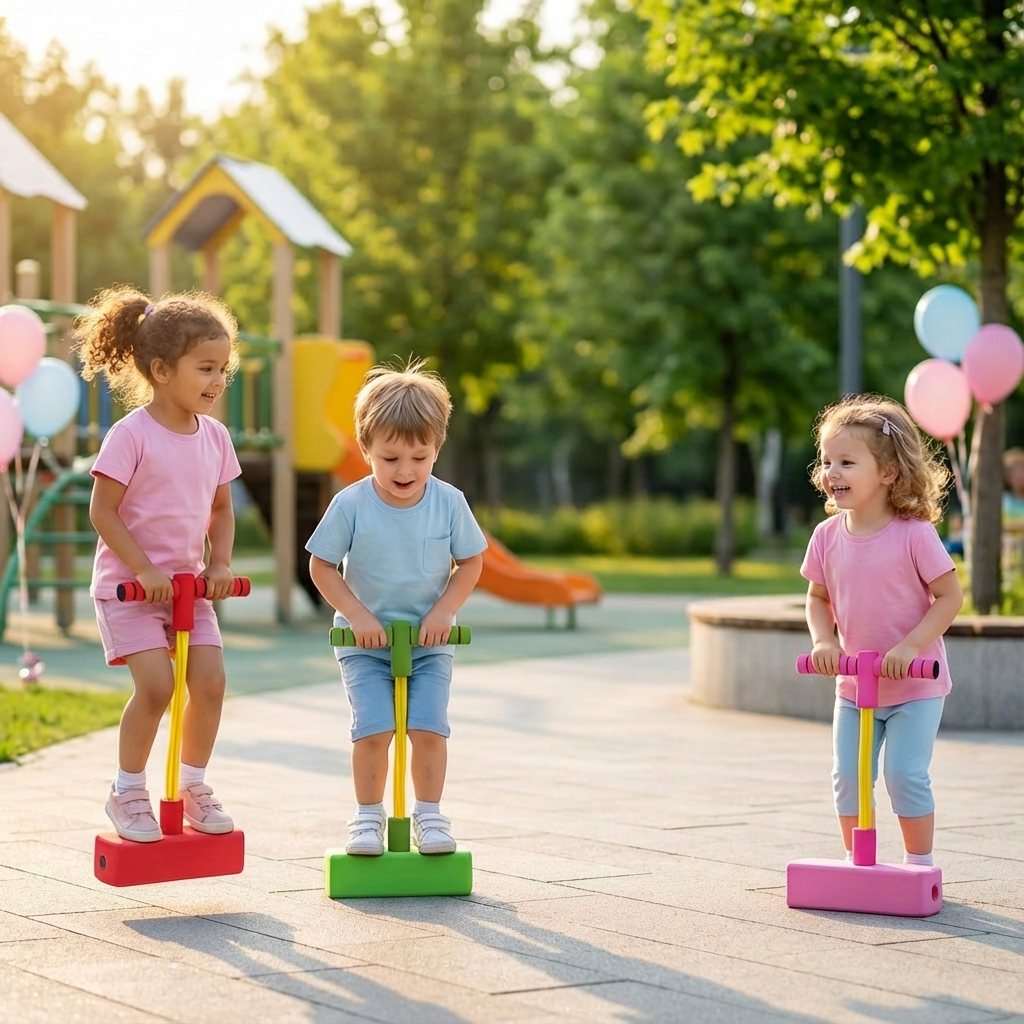 Kinder-Pogo-Hüpfer aus Schaumstoff – Hüpfspielzeug für drinnen & draußen