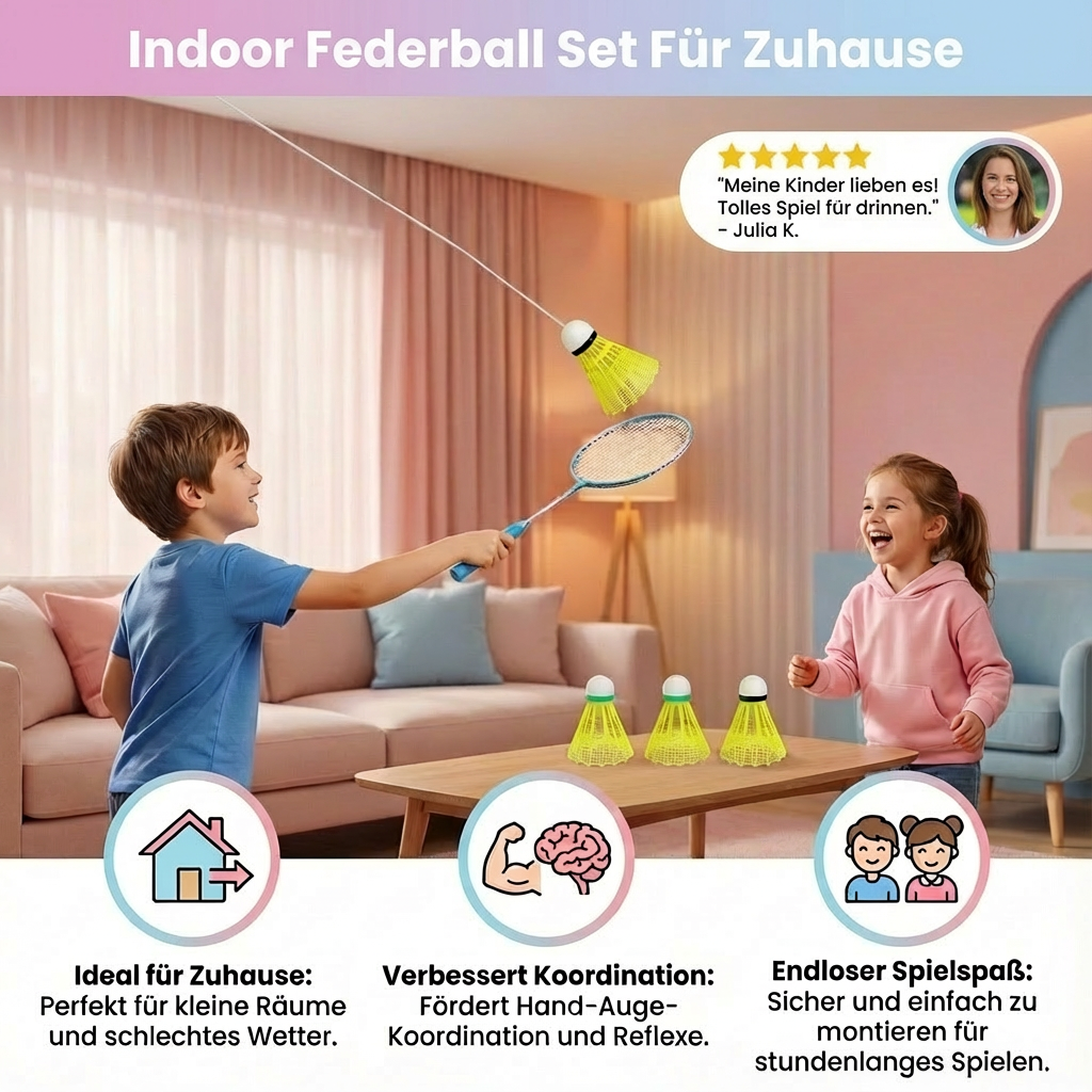 Indoor Federball Set Für Zuhause