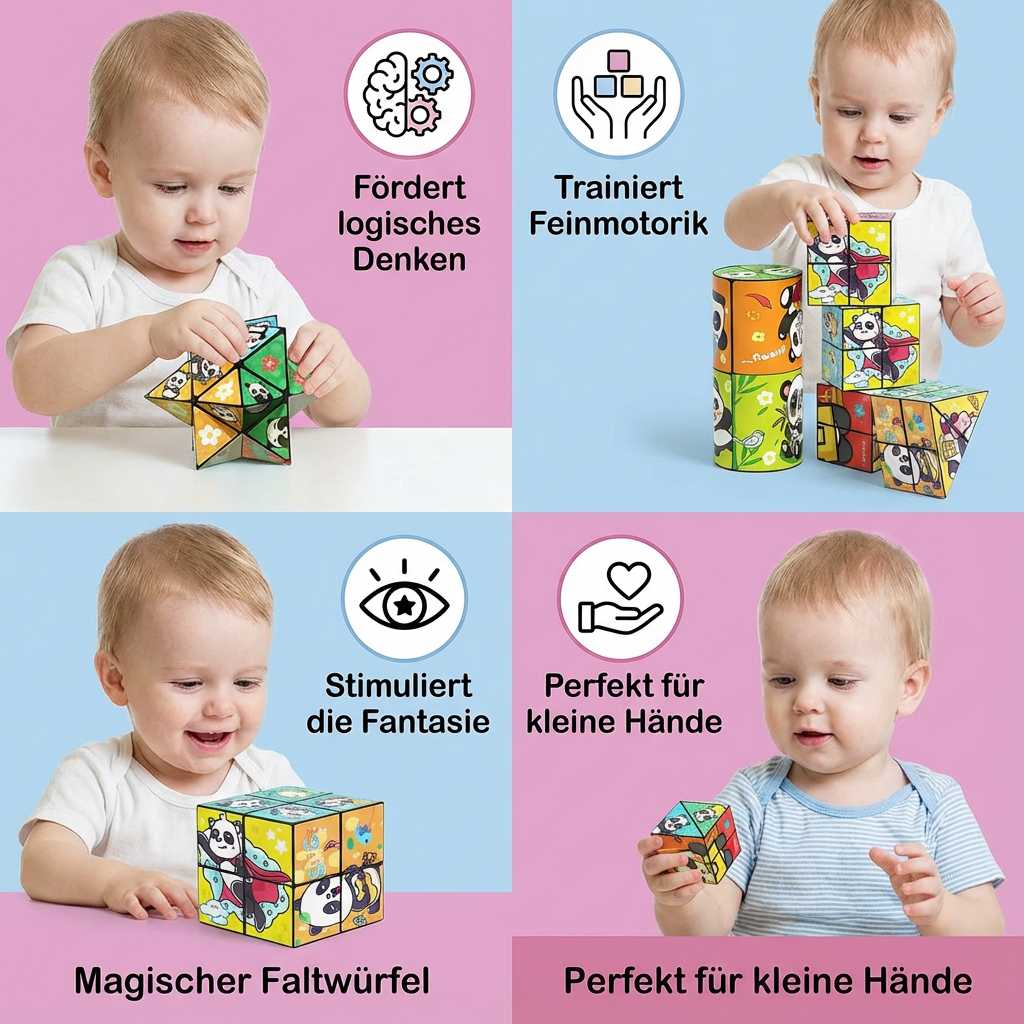 Magischer Faltwürfel Kinder Spielzeug