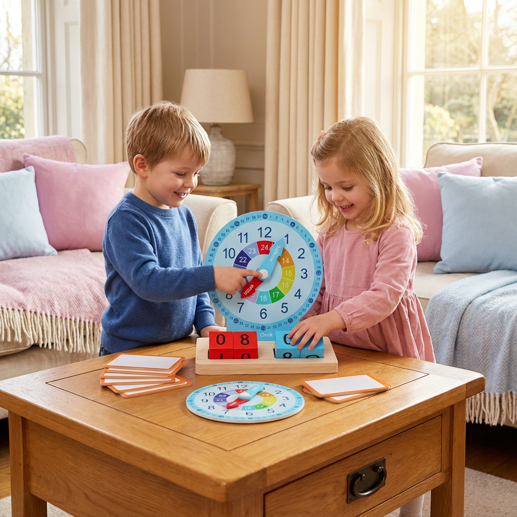 Pädagogisches Montessori Uhrzeit Lernspielzeug