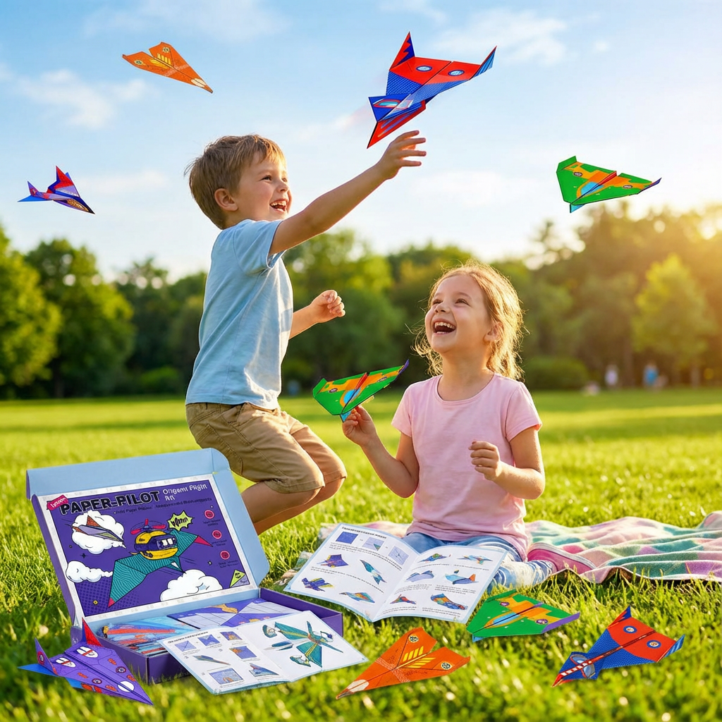 Origami Papier Flieger Bau Set mit Anleitungen