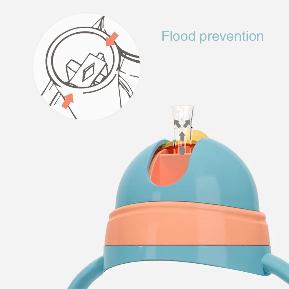 Kinder Trinkbecher mit Henkel – Sippy Cup mit Katzen Design