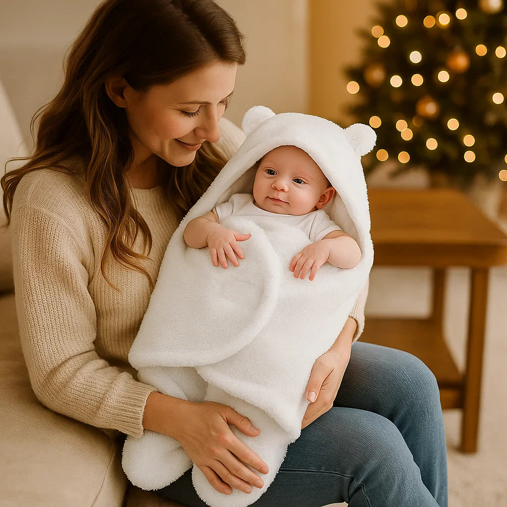 Baby Decke und Schlafanzug im Bärendesign