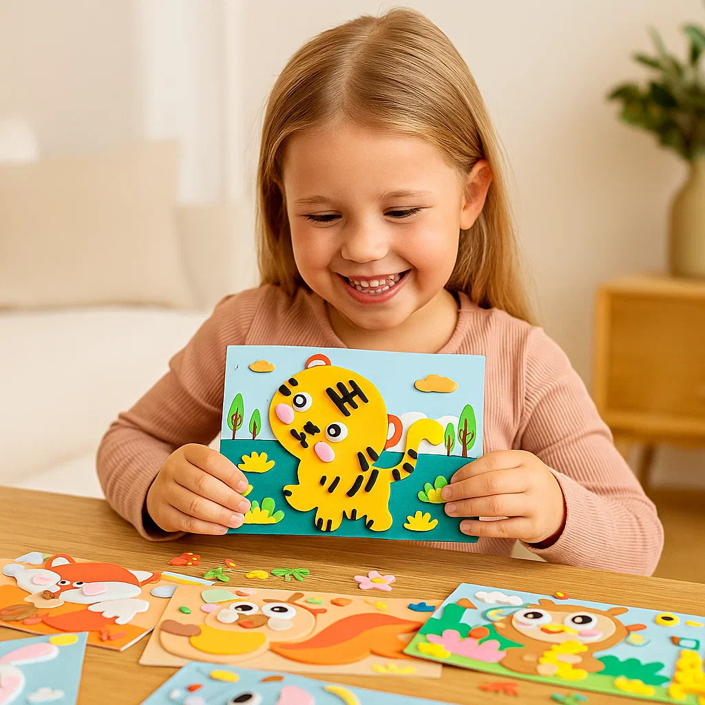 Kreatives Sticker Bastel Set für Kinder