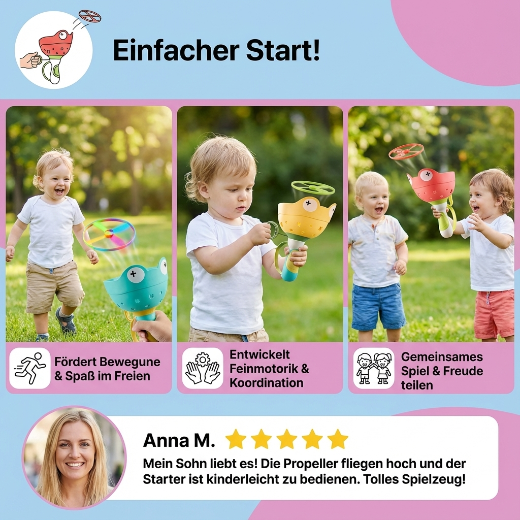 Flug-Propeller Spielzeug mit Schnurstarter
