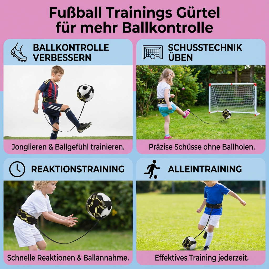 Fußball Trainings Gürtel für mehr Ballkontrolle