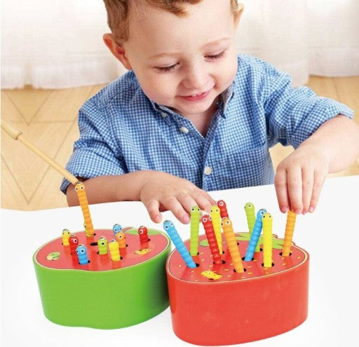 Magnetischer Angelspaß – Wurmspiel Für Kinder